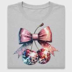 Disco Cherry Bow DTF Transfer