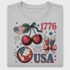 Retro 1776 USA Cherry DTF Transfer