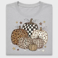 Patterned Fall Pumpkins DTF Transfer