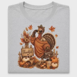 Thankful Turkey Thanksgiving DTF Transfer