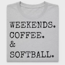 Weekends Coffee Softball DTF Transfer