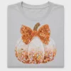 Sparkly Pumpkin Bow DTF Transfer