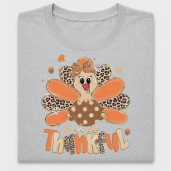 Thankful Turkey Leopard DTF Transfer