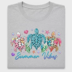 Summer Vibes Sea Turtle DTF Transfer