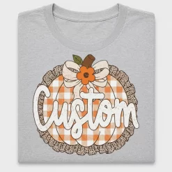 Fall Gingham Pumpkin DTF Transfer