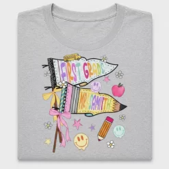 Back To School Grade Pennant DTF Transfer