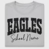 Eagles School Name Polka Dot DTF Transfer
