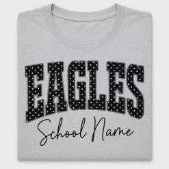 Eagles School Name Polka Dot DTF Transfer