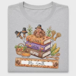 Teacher Thanksgiving Turkey DTF Transfer
