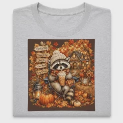 Fall Raccoon Cozy Autumn DTF Transfer