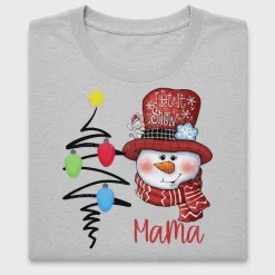 Mama Snowman Christmas DTF Transfer