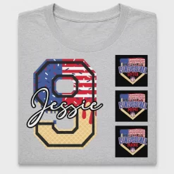 Personalized Baseball Mom DTF Transfer