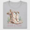 Western Cowgirl Boots Faith DTF Transfer