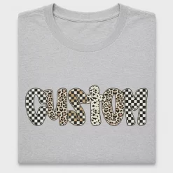 Retro Leopard Checkered Name DTF Transfer