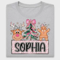 Personalized Christmas Reindeer DTF Transfer
