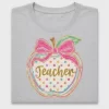 Preppy Teacher Apple DTF Transfer