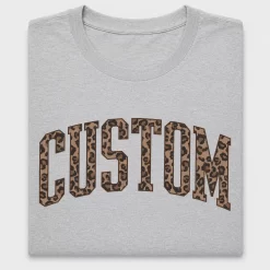 Custom Leopard Print Text DTF Transfer