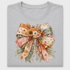 Autumn Pumpkin Bow DTF Transfer