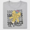 100 Days Of School Pencil Bow DTF Transfer