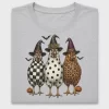 Witch Chicken Trio Halloween DTF Transfer