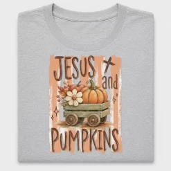 Jesus and Pumpkins DTF Transfer