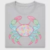 Colorful Crab DTF Transfer