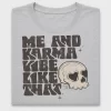 Retro Skull Karma DTF Transfer