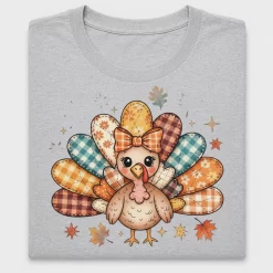 Patchwork Turkey Fall DTF Transfer