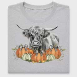 Watercolor Highland Cow Fall DTF Transfer