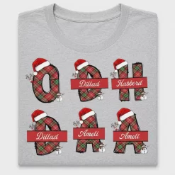 Family Christmas Name DTF Transfer