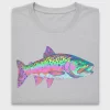 Watercolor Rainbow Trout DTF Transfer