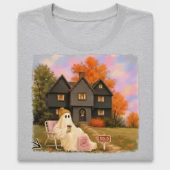 Spooky Realtor Ghost House DTF Transfer