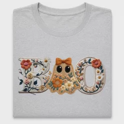 Floral Ghost Boo DTF Transfer