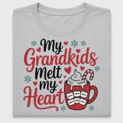 Grandkids Melt My Heart Christmas DTF Transfer