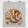 Patchwork Turkey Fall Floral DTF Transfer