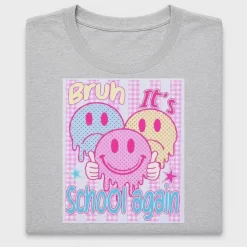 Back to School Smiley Face DTF Transfer