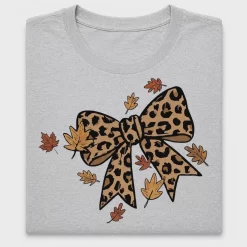 Leopard Print Bow Fall DTF Transfer