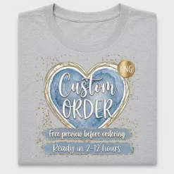 Custom Order Heart DTF Transfer