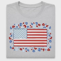 Leopard American Flag DTF Transfer