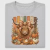 Highland Cow Fall Pumpkin DTF Transfer