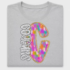 Messy Paint Monogram Letter O DTF Transfer