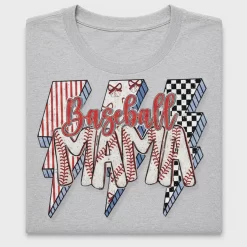 Baseball Coquette Lightning Bolt DTF Transfer