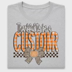 Grateful Gingham Pumpkin DTF Transfer