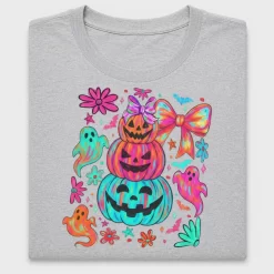 Preppy Neon Halloween Pumpkin DTF Transfer