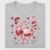 Floral Valentine Chicken DTF Transfer