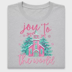 Joy to the World Christmas Church DTF Transfer