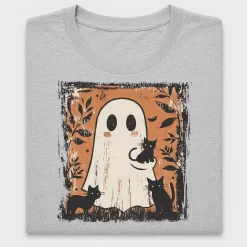 Retro Halloween Ghost Cat DTF Transfer