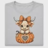 Coquette Highland Cow Pumpkin DTF Transfer