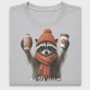 Fall Raccoon Tis The Season DTF Transfer