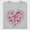 John 3:16 Cross Heart DTF Transfer